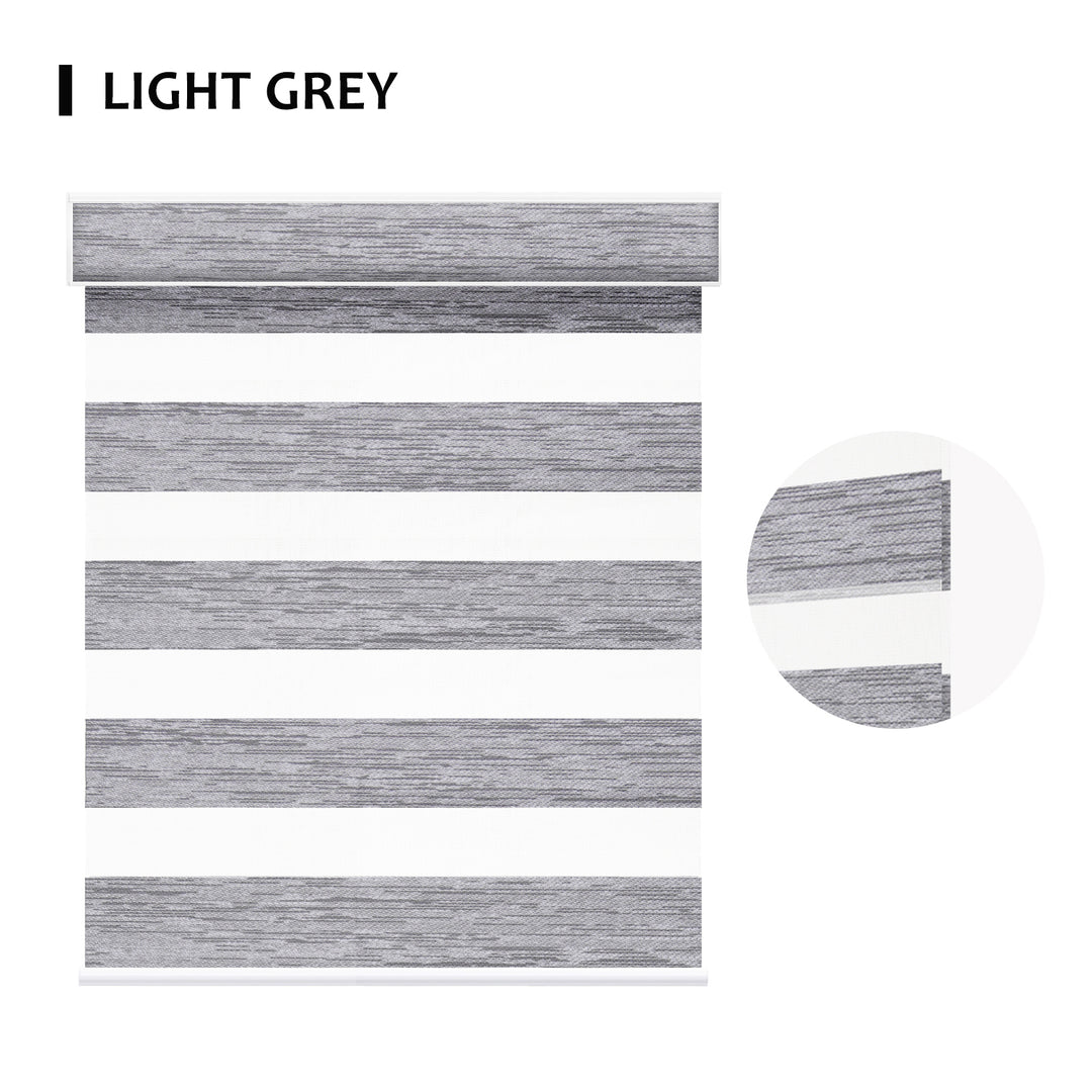 SmartView Zebra Shades 85% Blackout 75mm ingrid