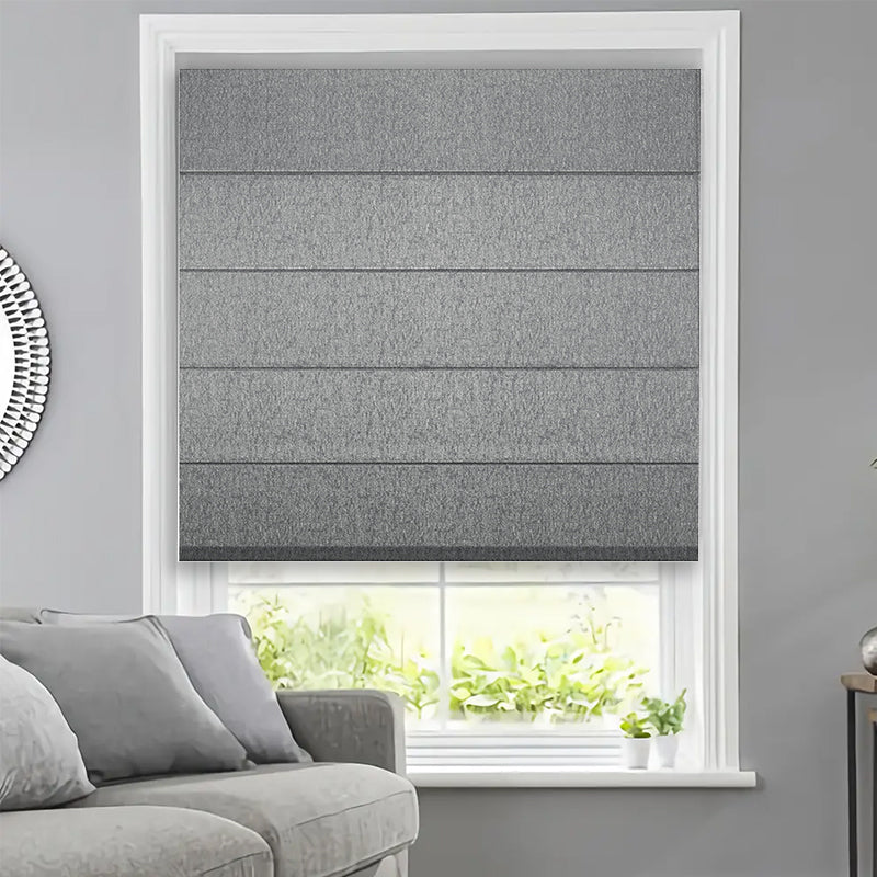SmartView Custom Flat Fold Roman Shade Cordless