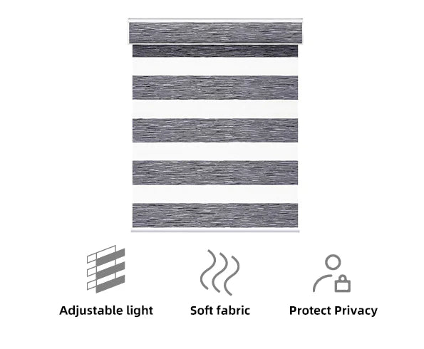 SmartView Zebra Shades 60% Blackout Translucent 75mm Eloise