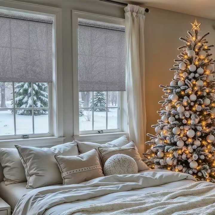 SmartView Roller Shades 100% Blackout Linen