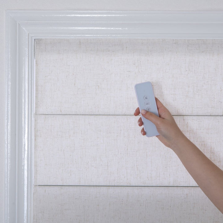 SmartWings Motorized Roman Shades 100% Blackout