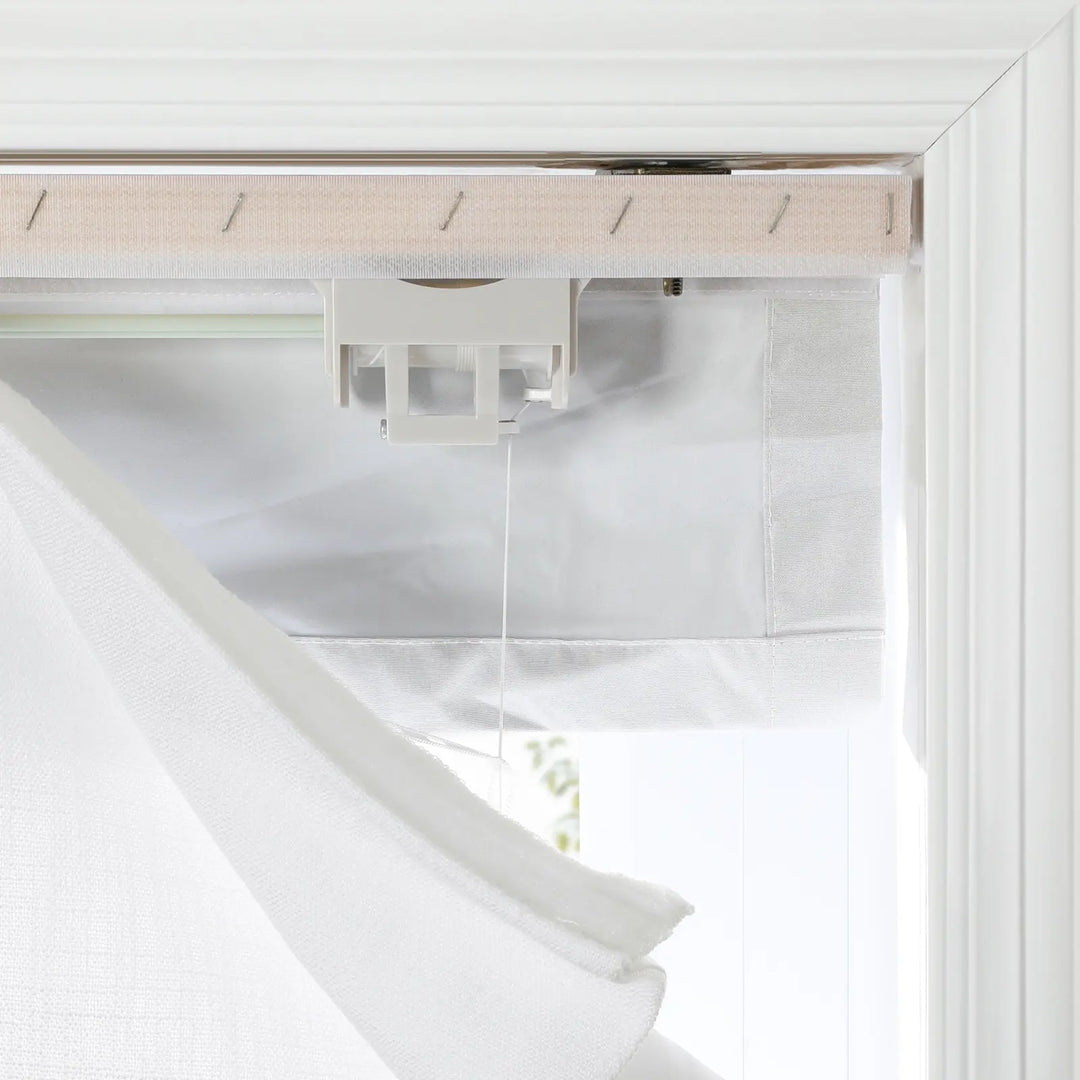 SmartView Custom Flat Fold Roman Shade Cordless