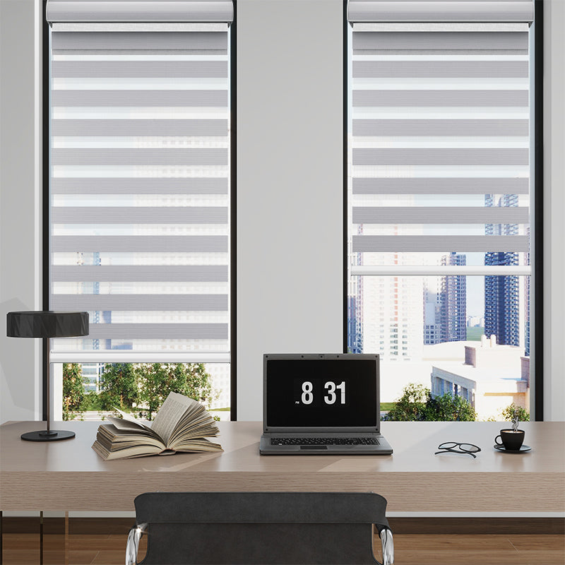 SmartView Zebra Shades 90% Blackout 75mm Astrid