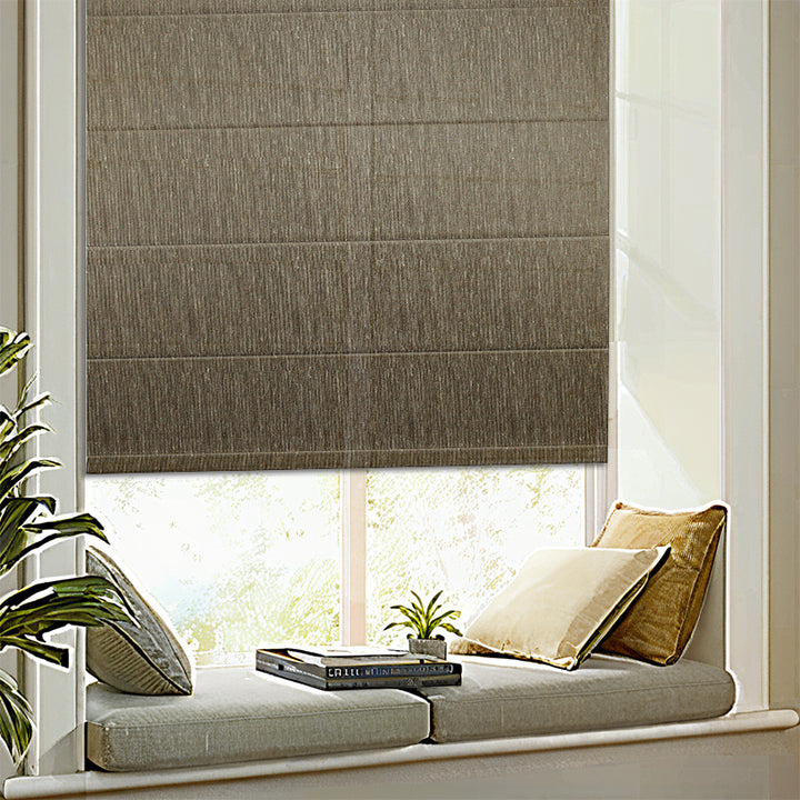 SmartView Custom Flat Fold Roman Shade Cordless