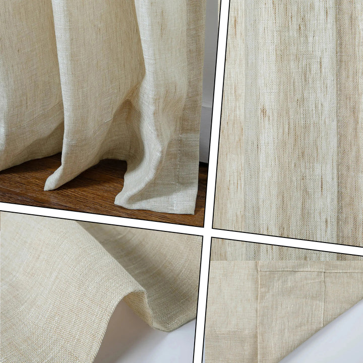 SmartView Motorized Linen Drapery Sheer