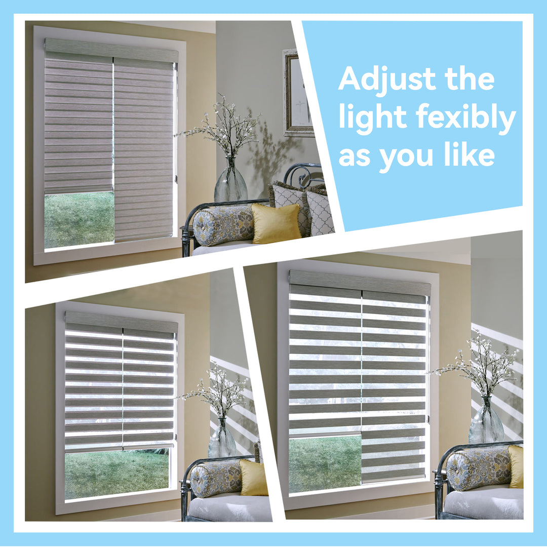 SmartView Zebra Shades 90% Blackout 75mm Astrid
