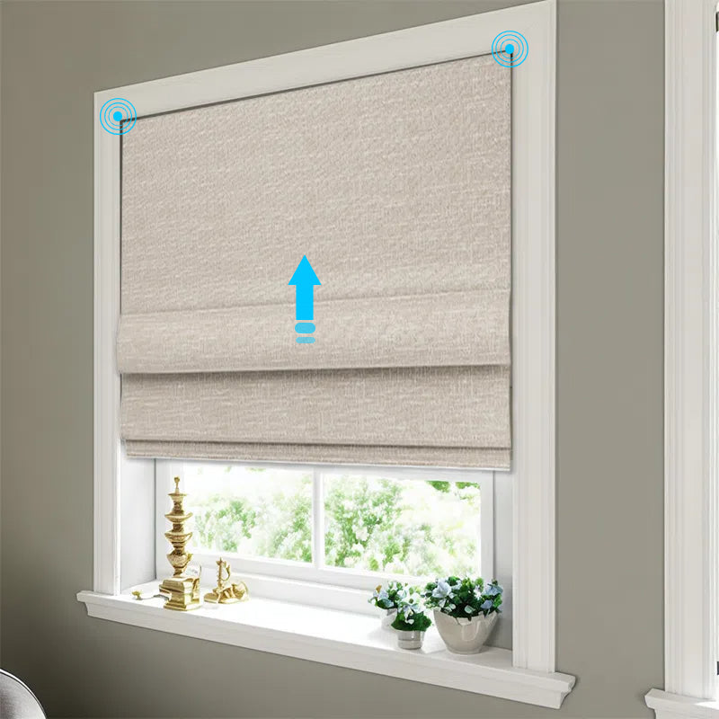 SmartWings Motorized Roman Shades 100% Blackout