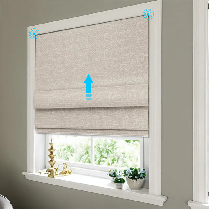 SmartWings Motorized Roman Shades 100% Blackout