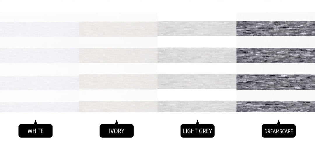 SmartView Motorized Zebra Shades 60% Blackout Translucent 75mm Eloise