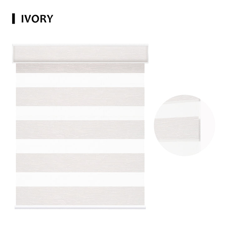 SmartView Zebra Shades 60% Blackout Translucent 75mm Eloise