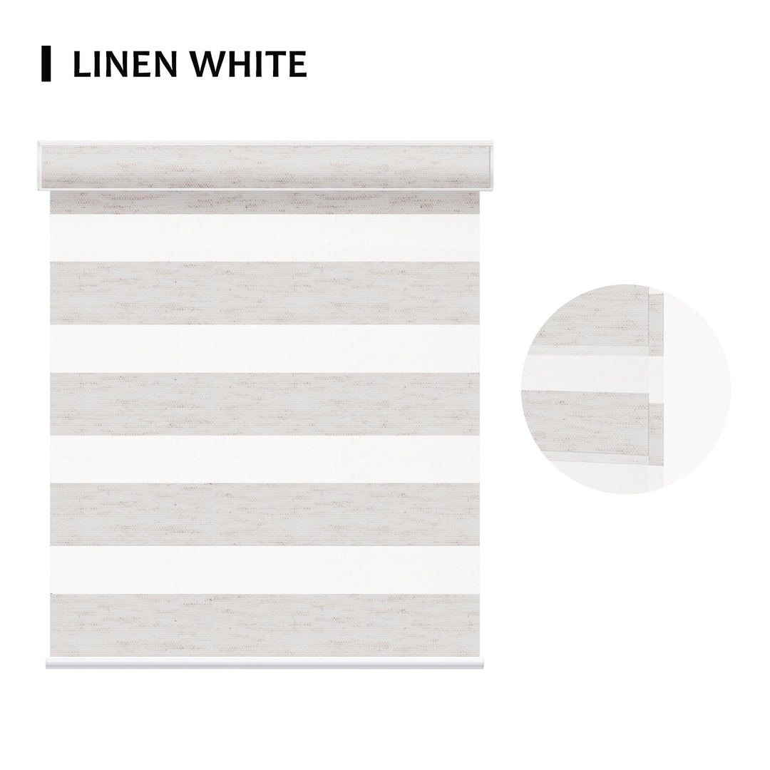 SmartView Zebra Shades 85% Blackout 75mm ingrid