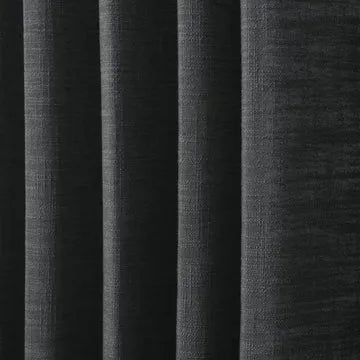 Textured black fabric with vertical stripes