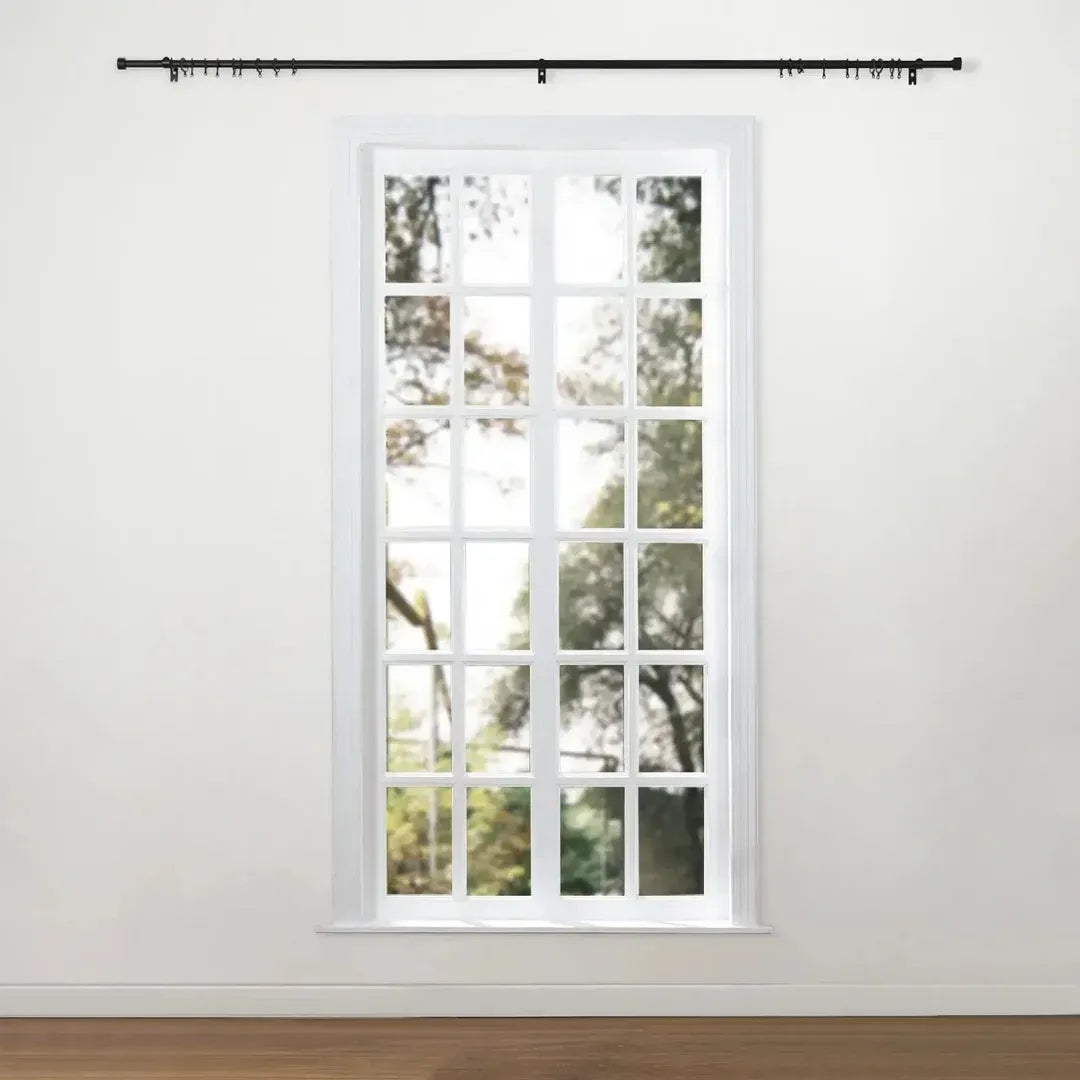 Smartview Adjustable Curtain Rod with Rings