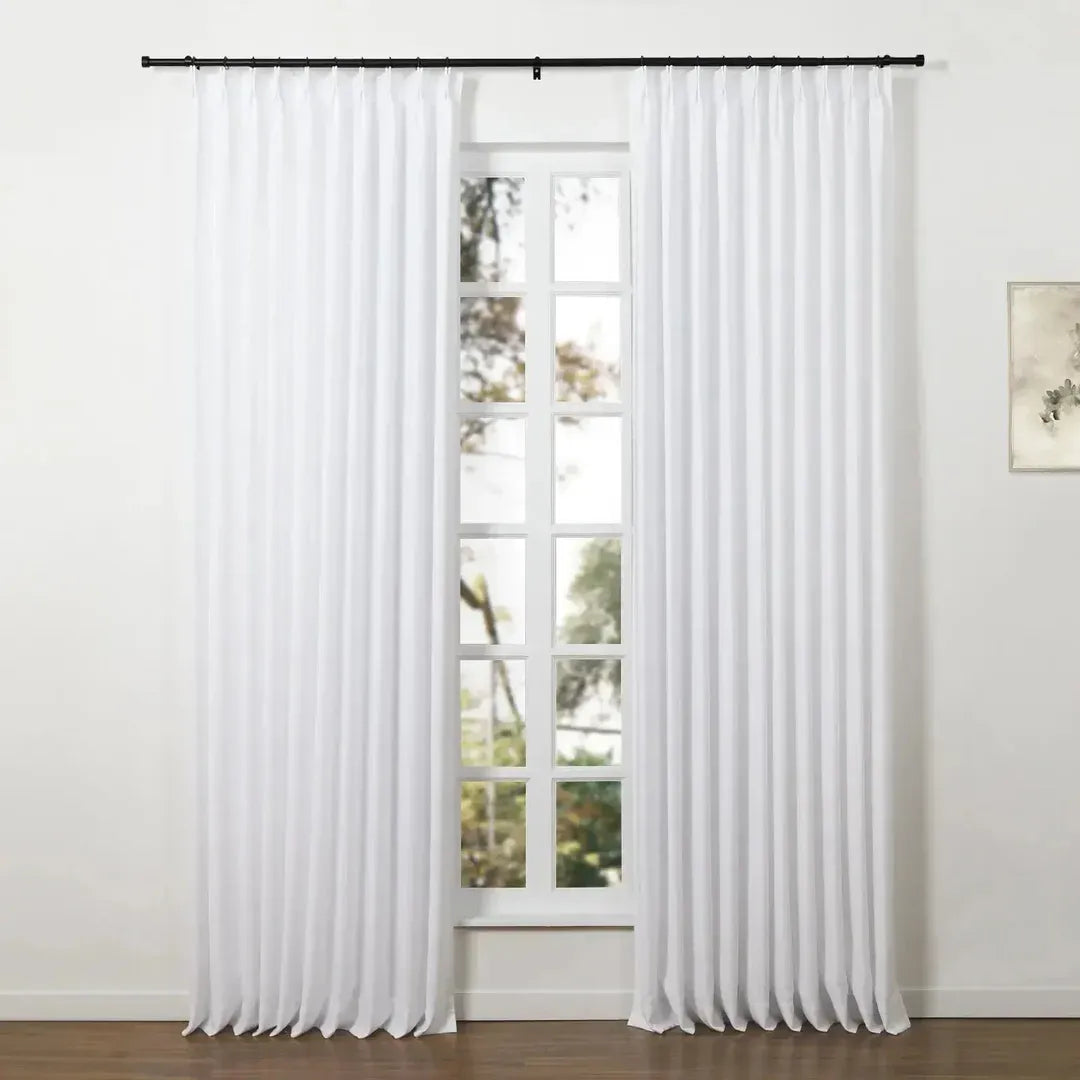 Smartview Adjustable Curtain Rod with Rings