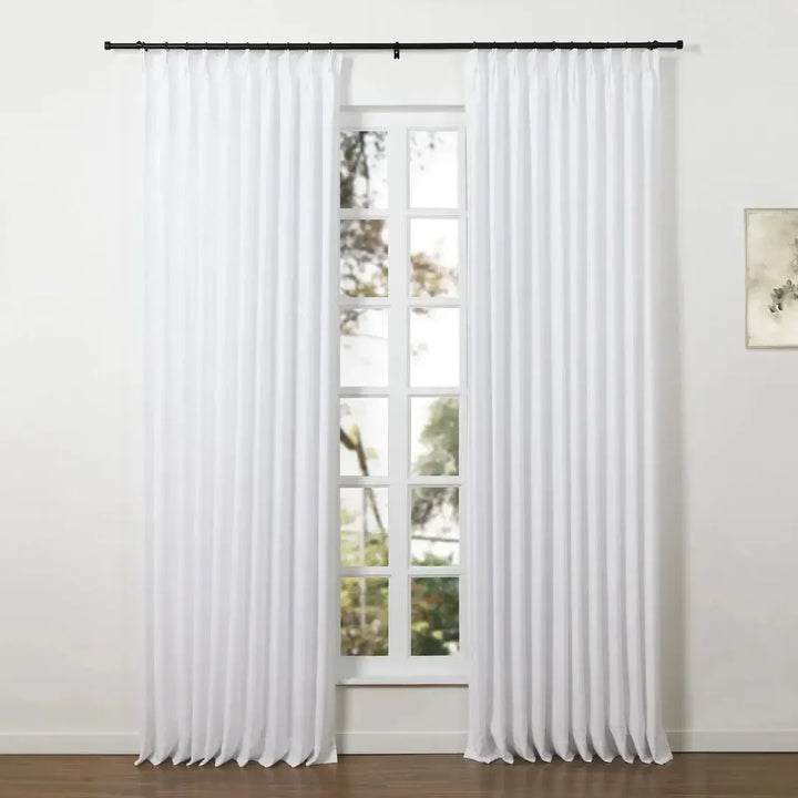 Smartview Adjustable Curtain Rod with Rings