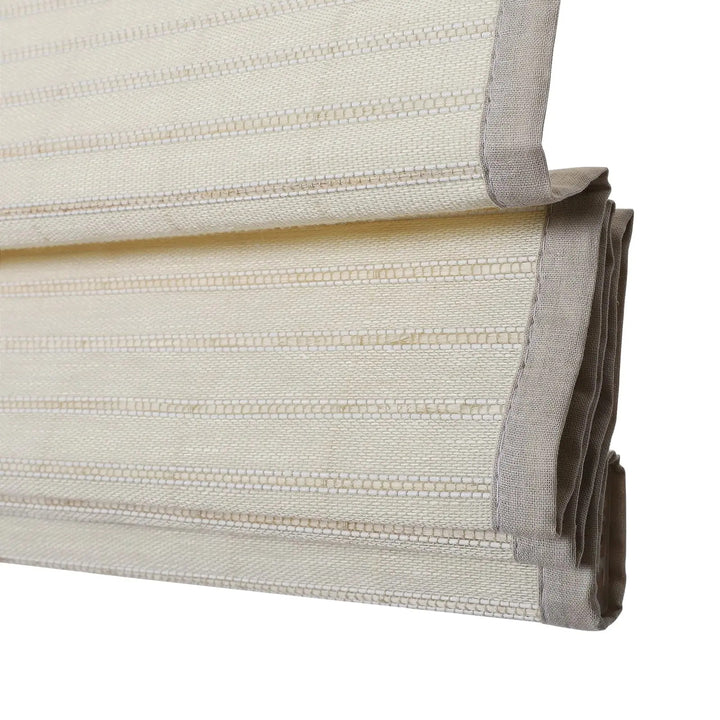 SmartView Cordless Natural Flax Bamboo Woven Shade - Sandstone