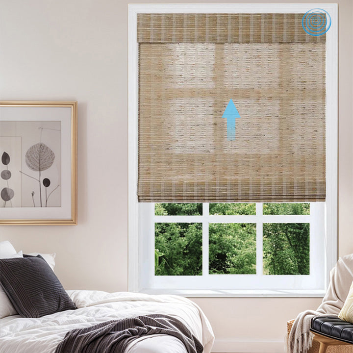 SmartView Cordless Natural Jute Bamboo Woven Shade - Natural