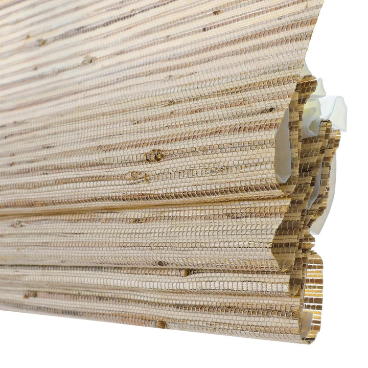 SmartView Cordless Natural Ramie Bamboo Woven Shade - Beige Brown
