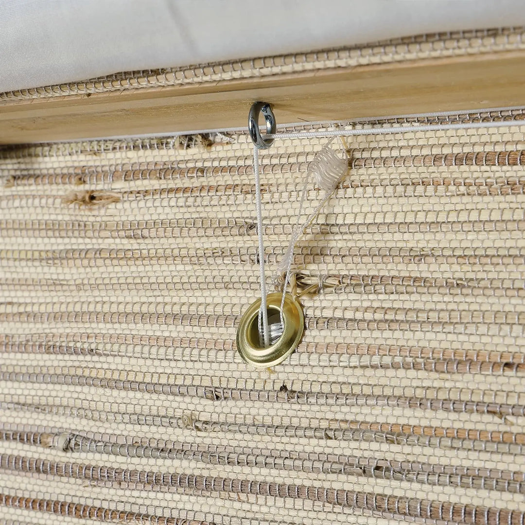 SmartView Cordless Natural Ramie Bamboo Woven Shade - Beige Brown