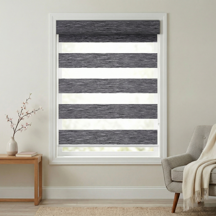 Zebra Shades 60% Blackout Translucent 75mm Eloise SmartView