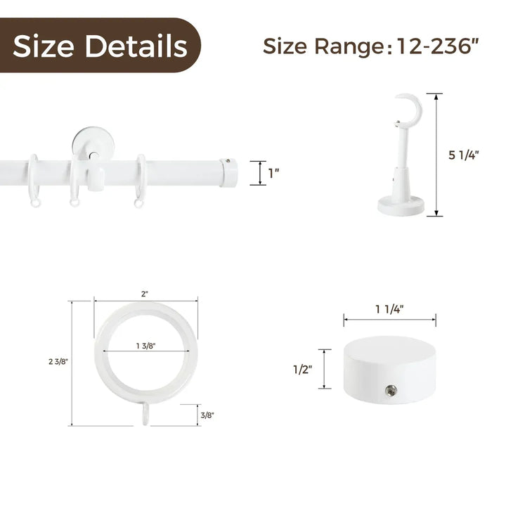 Smartview Single Window Curtain Rod