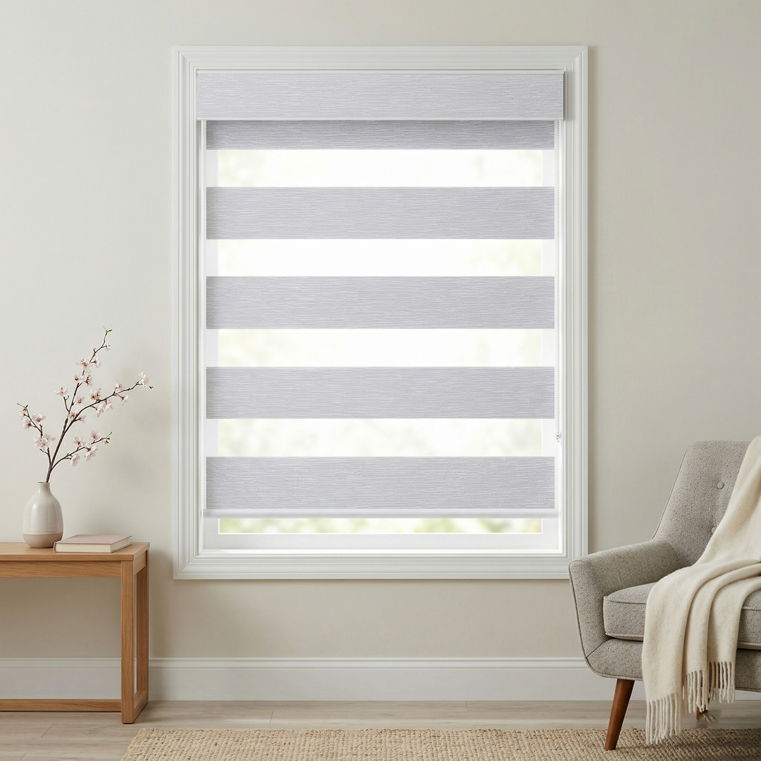 Zebra Shades 60% Blackout Translucent 75mm Eloise SmartView