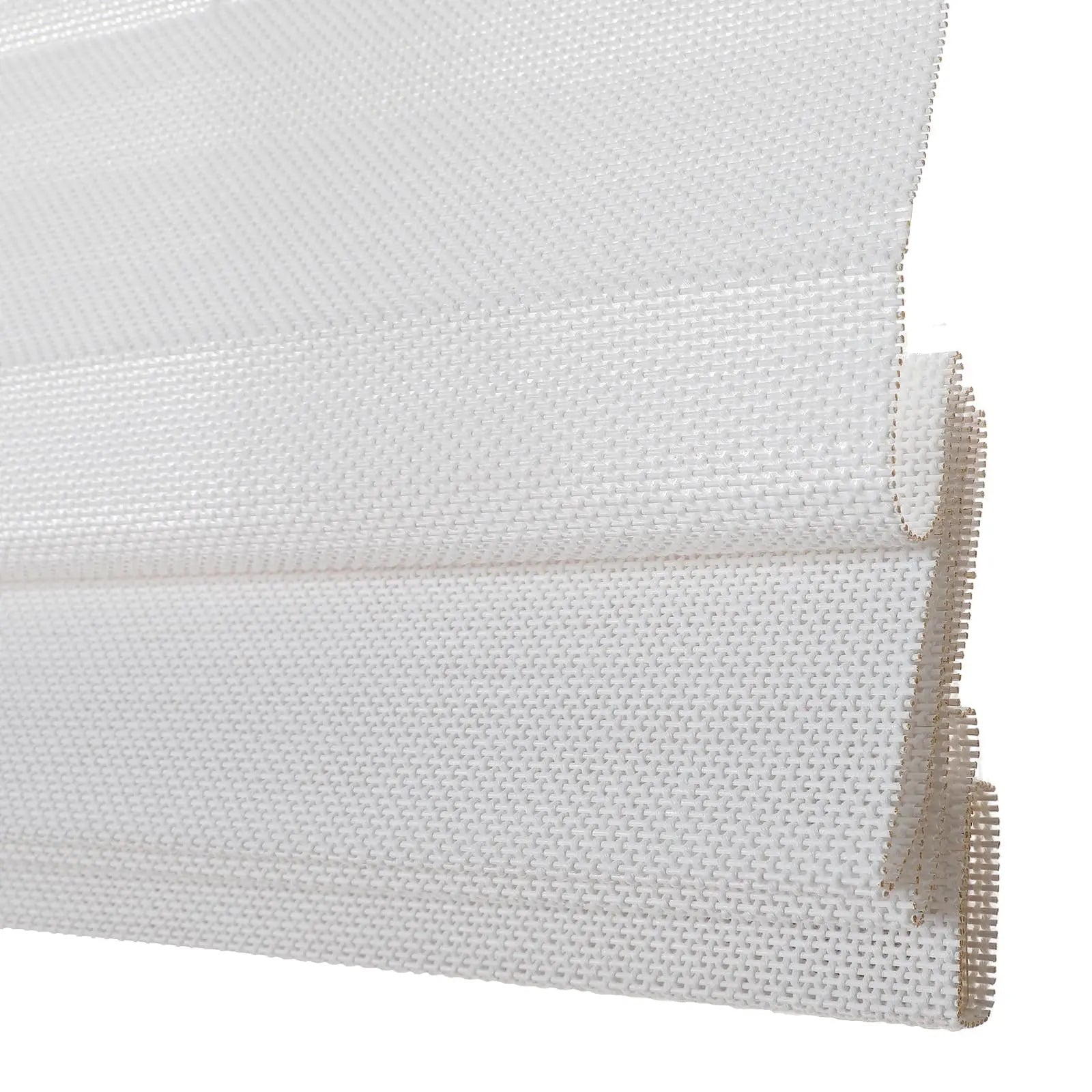 Motorized Natural Woven Bamboo Shade - Mist White SmartView