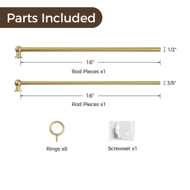 Smartview Curtain Rods with Rings