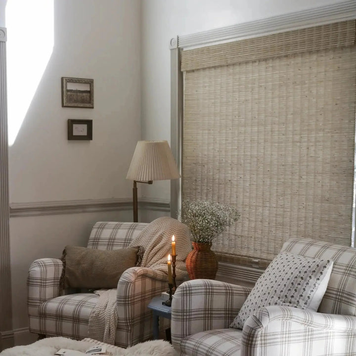 SmartView Cordless Natural Jute Bamboo Woven Shade - Natural