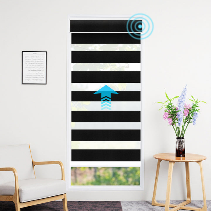 SmartView Zebra Shades 90% Blackout 75mm Astrid