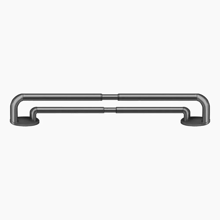 Smartview Adjustable Double Curtain Rod with Rings