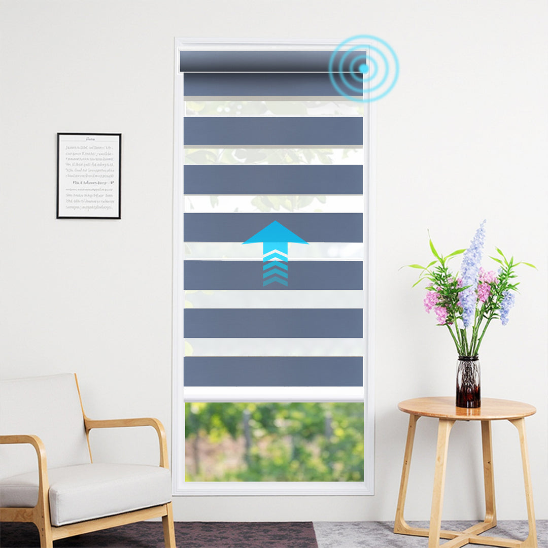 SmartView Zebra Shades 90% Blackout 75mm Astrid