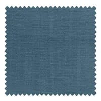 Solid blue fabric swatch on a white background