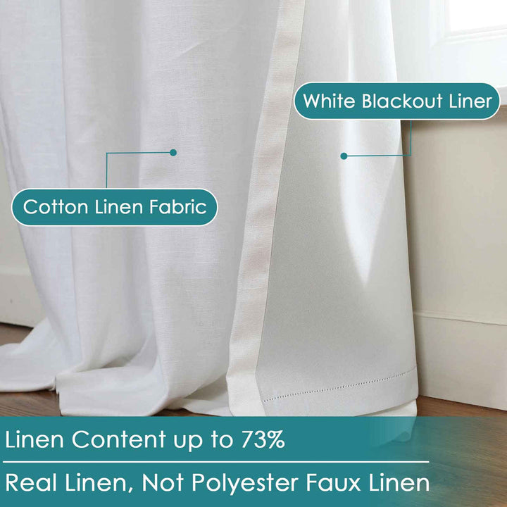 SmartView Linen Drape Pleated