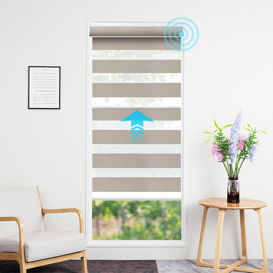 SmartView Zebra Shades 90% Blackout 75mm Astrid