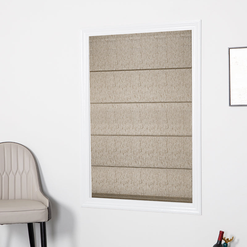 SmartView Custom Flat Fold Roman Shade Cordless