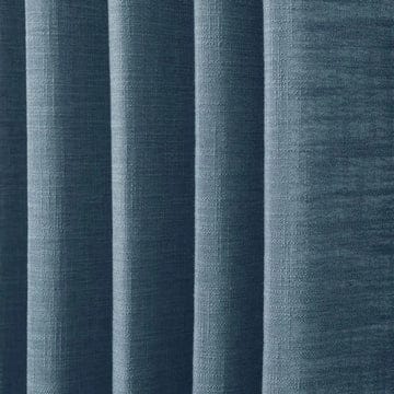 Textured blue fabric with vertical stripes