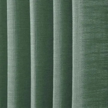 Textured green fabric with vertical stripes
