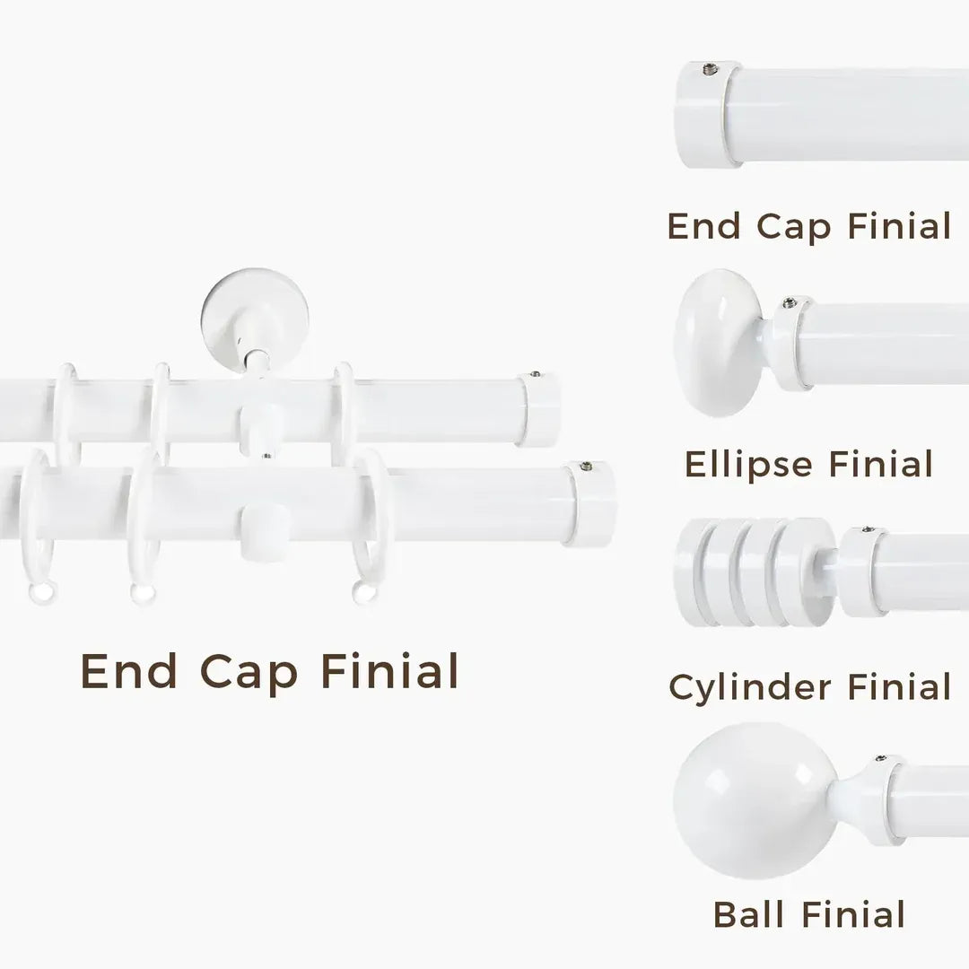 Smartview Double Window Curtain Rod