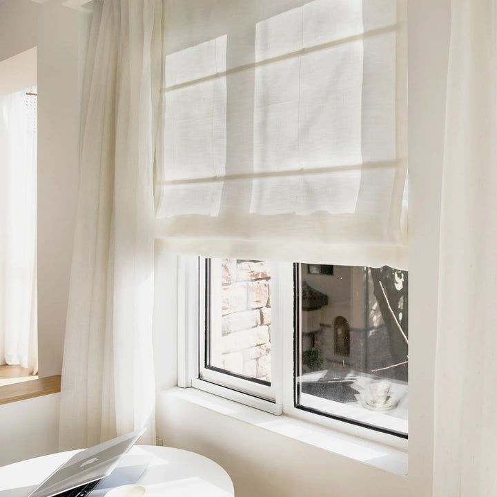 SmartView Custom Flat Fold Roman Shade Cordless
