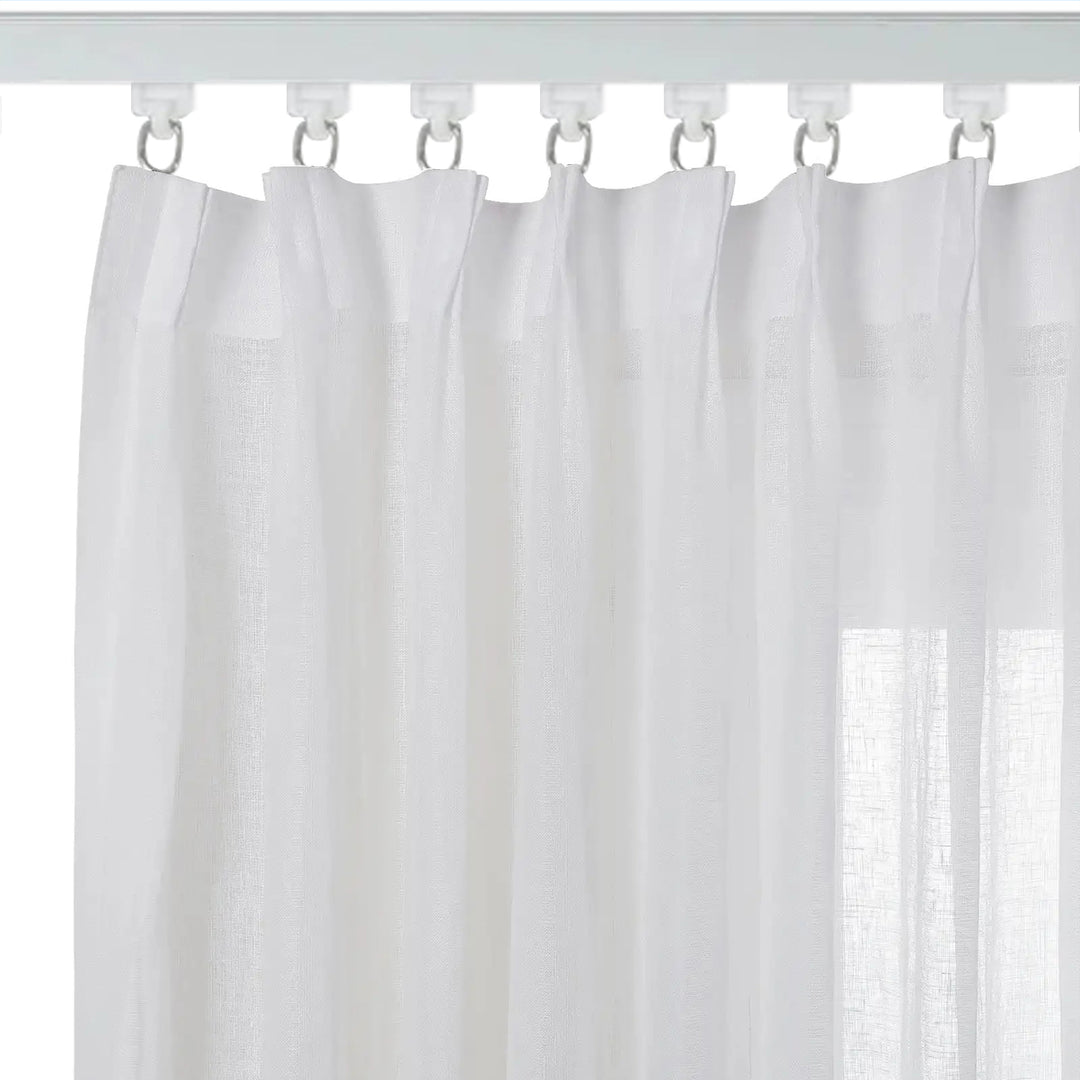 SmartView Motorized Linen Drapery Sheer