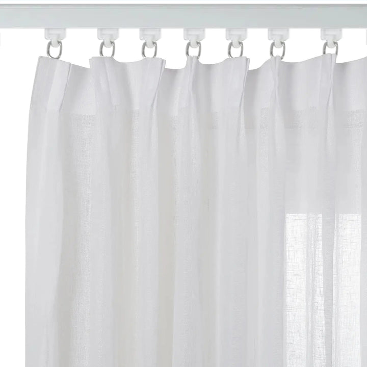 SmartView Motorized Linen Drapery Sheer