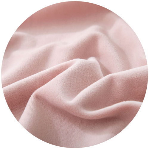 Close-up of pink fabric with a soft texture